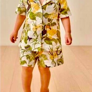 Reformation Kids Linen Shorts set  Like new 5T